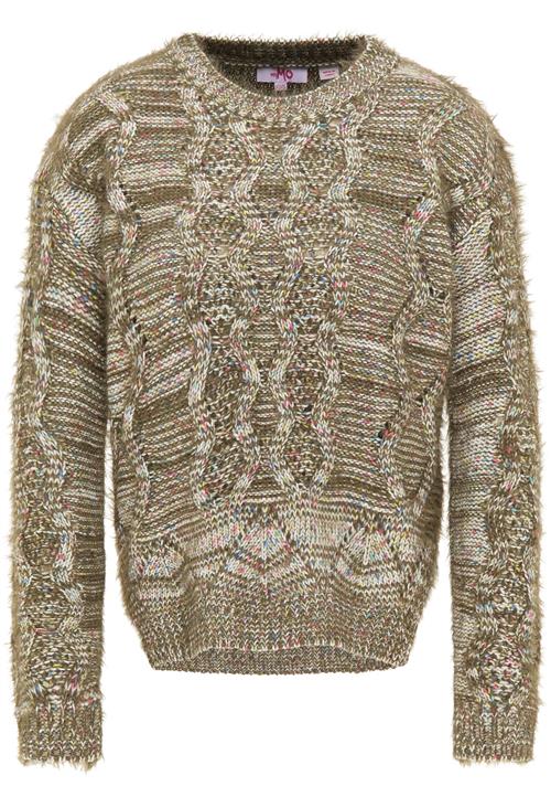 MYMO Pullover  oliven / hvid