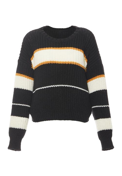 Libbi Pullover  gylden gul / sort / hvid