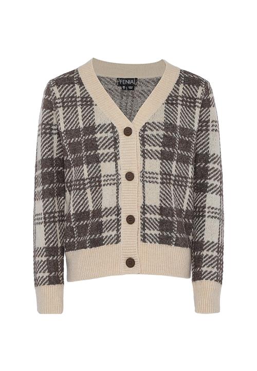 FENIA Cardigan  beige / brun / uldhvid