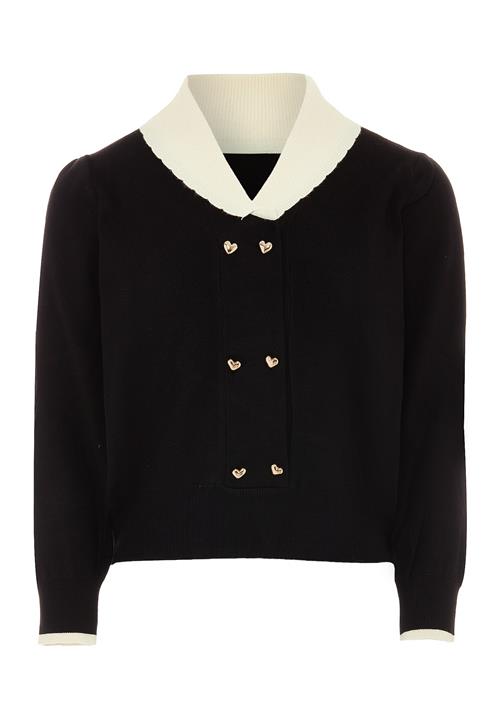 NAEMI Cardigan  guld / sort / uldhvid