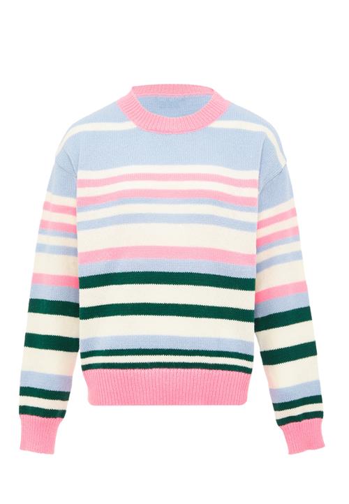 Libbi Pullover  lyseblå / mørkegrøn / lyserød / hvid