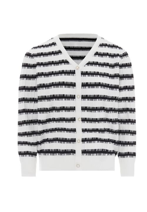CHANI Cardigan  sort / uldhvid