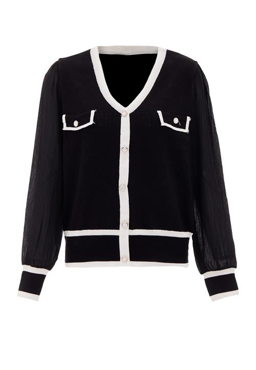 CHANI Cardigan  sort / hvid