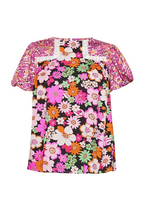 Gaya Bluse  grøn / orange / lyserød / hvid