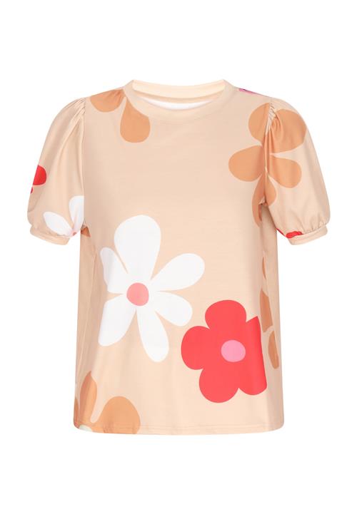SANIKA Bluse 'Fashion Look'  beige / lyserød / rød / hvid