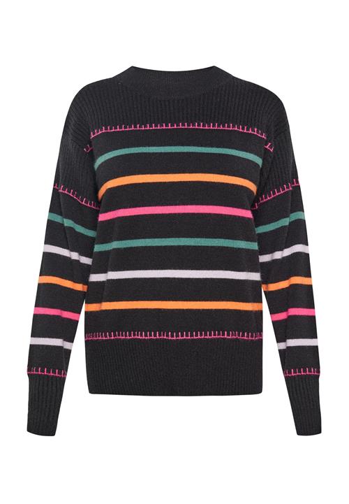 SANIKA Pullover  grøn / orange / pink / sort