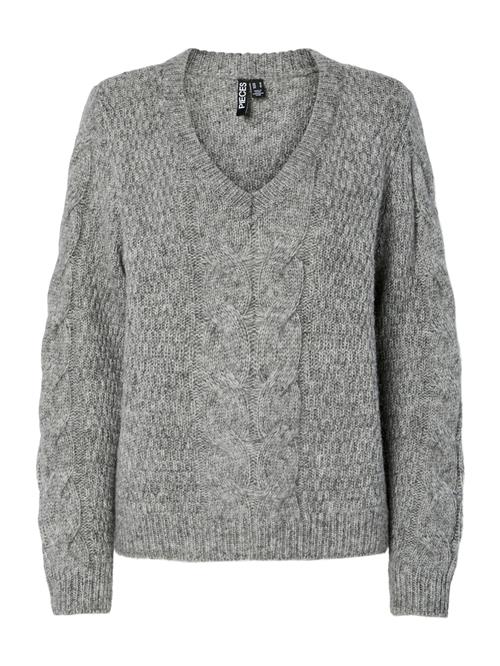 Se PIECES Pullover 'NINA'  grå-meleret ved About You