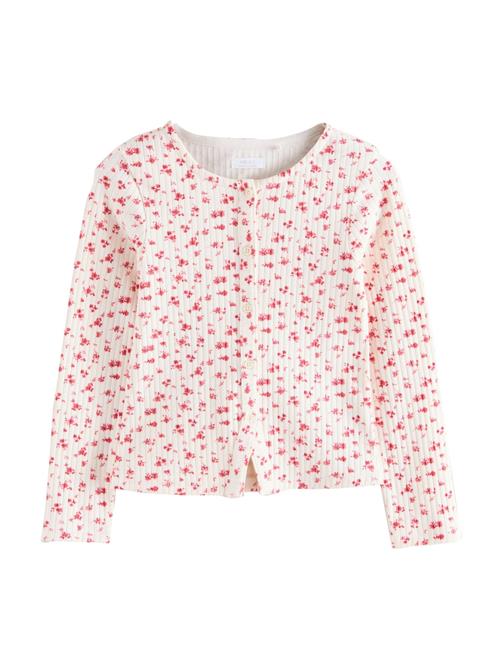 Next Cardigan  pink / hvid