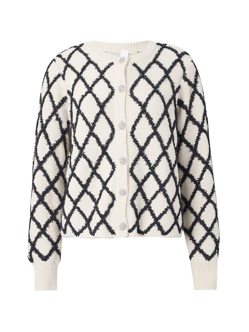 YAS Cardigan 'YASZIGLY'  beige / sort