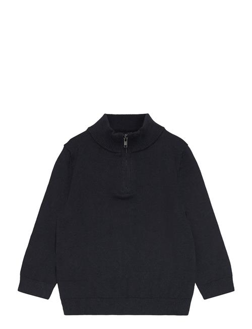 Zip Neck Jumper Mango Navy
