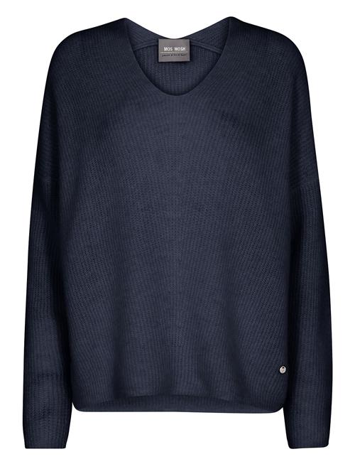 Mmthora V-Neck Knit MOS MOSH Navy