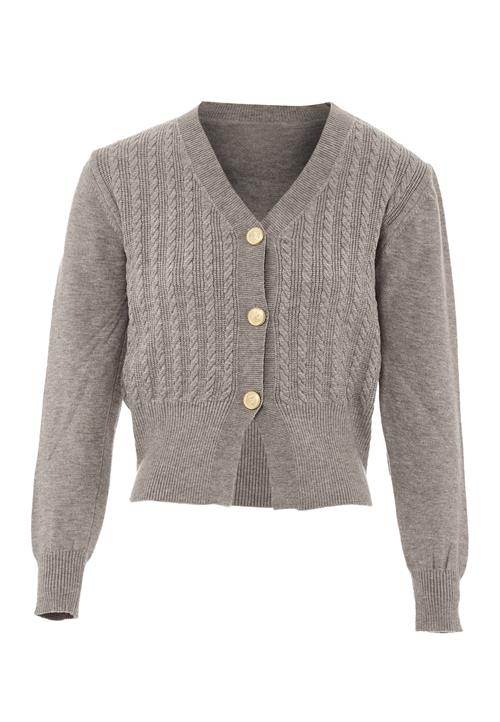 NAEMI Cardigan  lysegrå