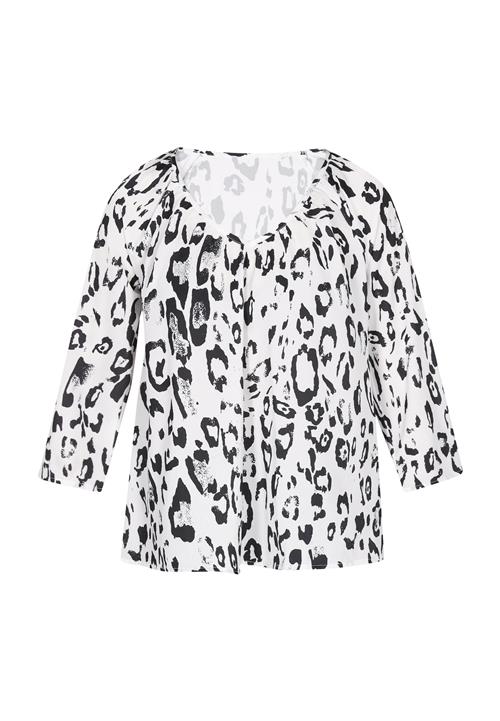 NAEMI Bluse 'Fashion Look'  sort / hvid