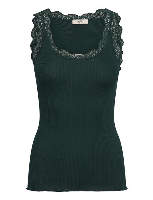 Rmwbalta Modal Sl U-Neck Top RM By Rosemunde Green