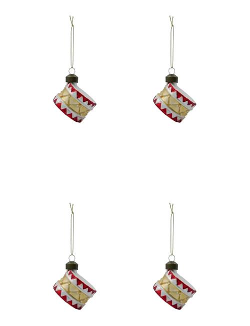 Julepynt, Hdtambur, Rød;Guld House Doctor Red