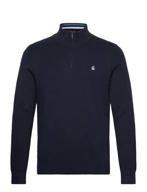 Se Cttn 1/4 Zip Tipped Original Penguin Navy ved Booztlet