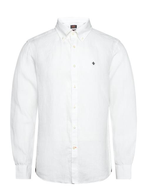 Douglas Bd Linen Shirt Ls Morris White
