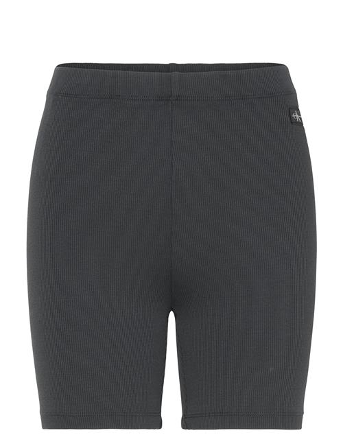 Washed Woven Label Rib Shorts Calvin Klein Jeans Black