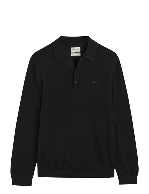 Extrafine Merino Wool Polo GANT Black