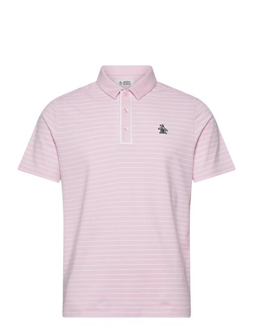 Heritage Stripe Polo Original Penguin Golf Pink