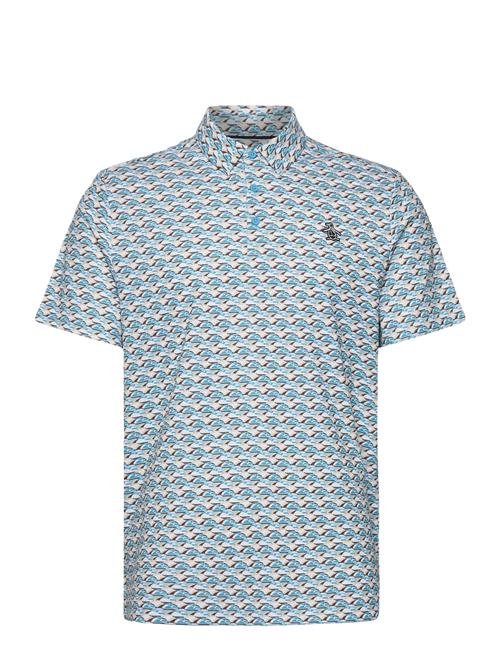 Layered Umbrella Print Polo Original Penguin Golf Blue
