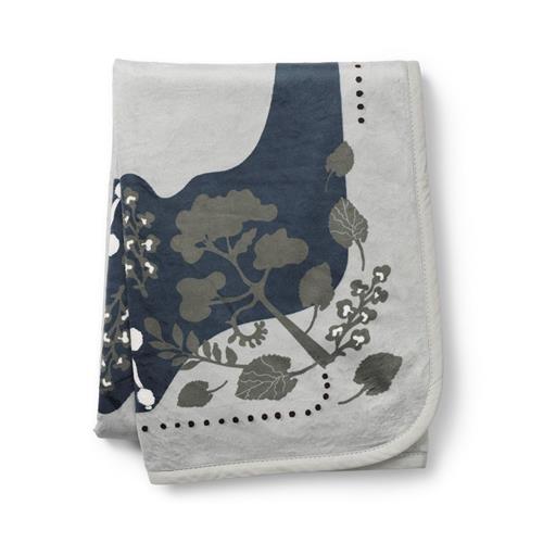 Elodie Pearl Velvet Tæppe Rebel Poodle/Mineral Green One Size    One Size  unisex
