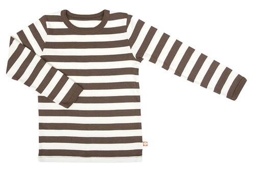 Katvig Langærmet Stribet Bluse Kat.stripe  Kat.Stripe-92 cm  Brun  74 cm  unisex