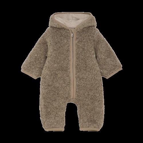 Huttelihut Uldbamsedragt Med Foring Camel Melange  Camel Melange 74 cm Wool Brun  74 cm  unisex