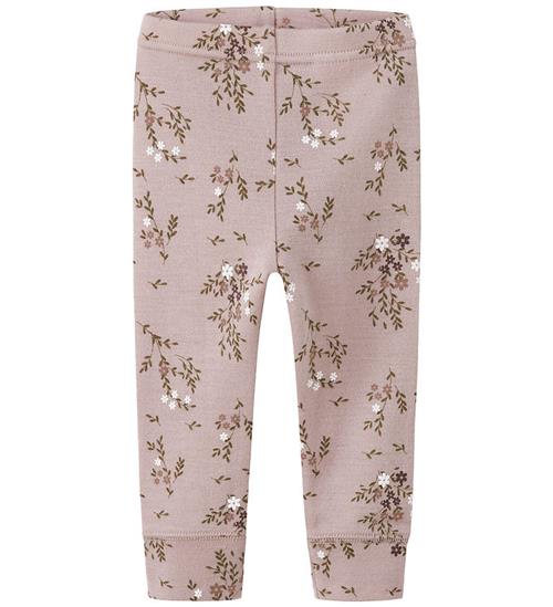 Name It Leggings - Uld - NbfWillow - Shadow Gray/Long Flower