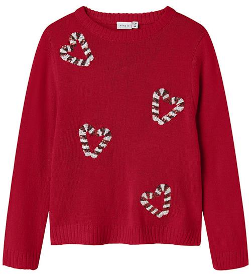 Nmae It Bluse - Strik - NkfRajul - Jester Red