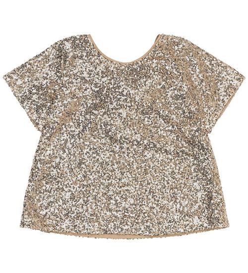 The New Bluse - TnRupa - Gold m. Palietter