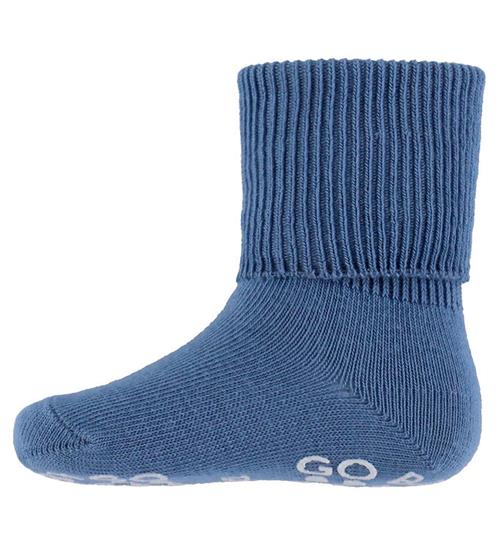 GoBabyGo Skridsikre Strømper - Demin Blue