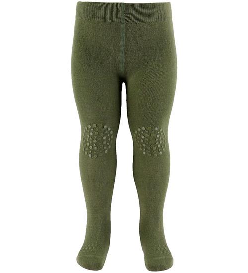 GoBabyGo Ktavlestrømpebukser - Bambus - Deep Lichen Green