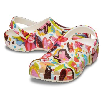 Crocs Classic Painted Floral Clog Flerfarvet-2 US M6/W8 (EU 38-39)