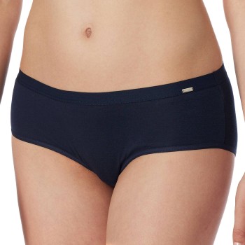 Schiesser Trusser Fine Rib Hipster Mørkblå bomuld 3XL Dame