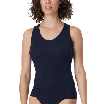 Schiesser Fine Rib Top Mørkblå bomuld XX-Large Dame