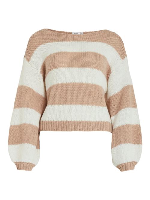 VILA Pullover 'CHOCA'  sand / hvid