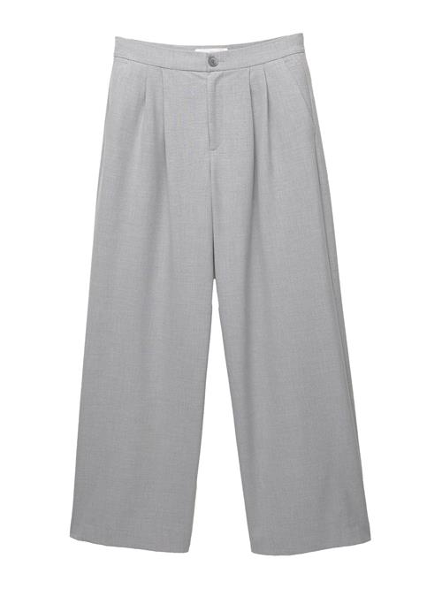 Pull&Bear Bukser med lægfolder  stone