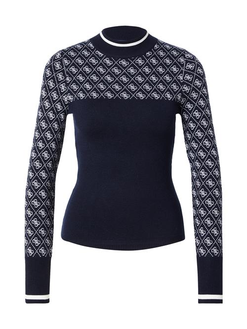 GUESS Pullover  natblå / hvid
