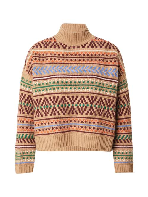 Weekend Max Mara Pullover 'FESTOSO'  mørkebeige / azur / siv / orange
