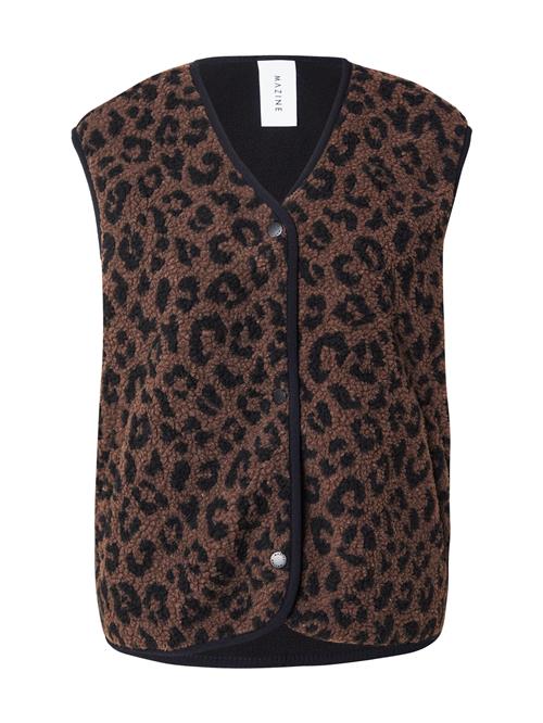 mazine Vest  mørkebrun / sort