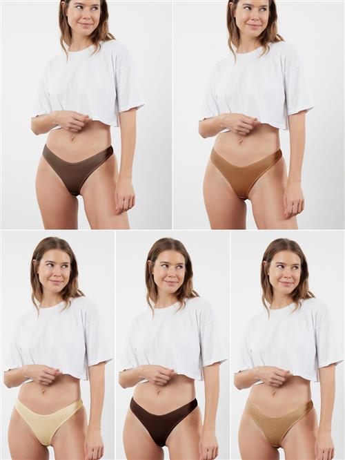 Trendyol String  creme / mørkebeige / sepia / mørkebrun