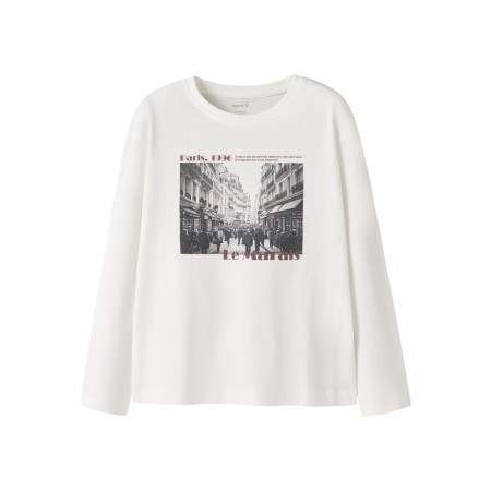 Se NAME IT Bluse Votea Cloud Dancer Le Marais hos SmartKidz