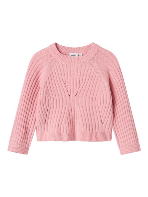 NAME IT Striktrøje Kort Rikine Cradle Pink