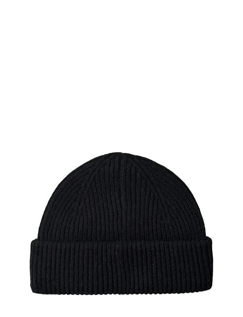 Slhmason Merino Sailor Wool Beanie Selected Black