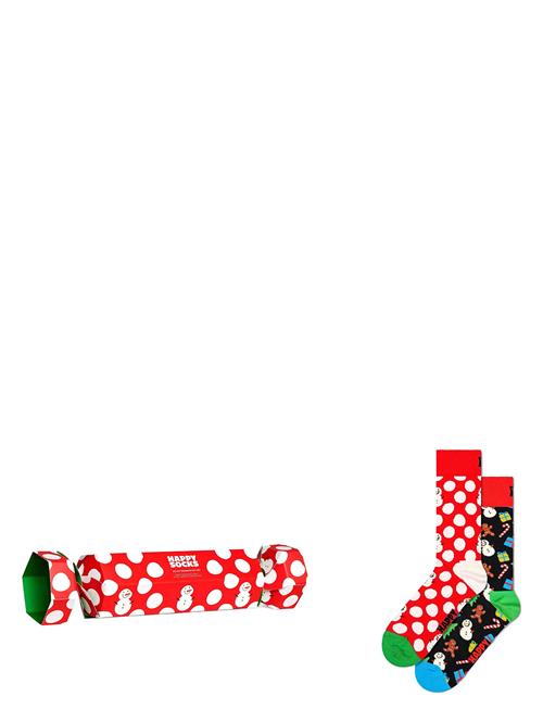 2-Pack Big Dot Snowman Socks Gift Set Happy Socks Red