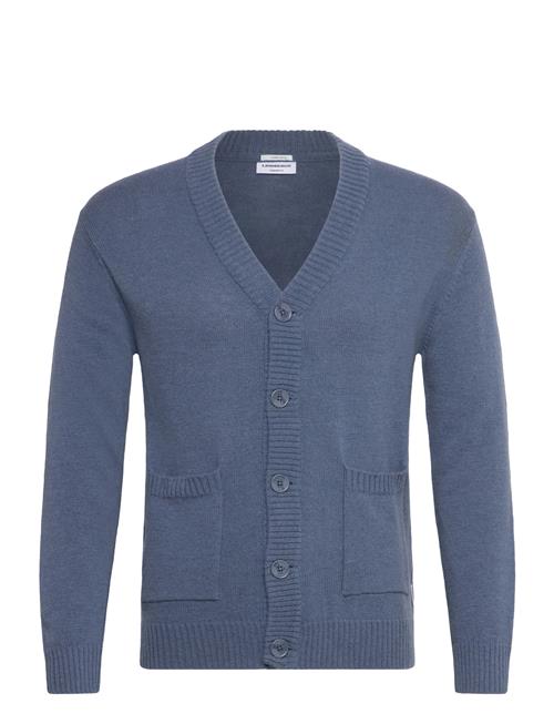 Lambswool Button Cardigan Lindbergh Blue