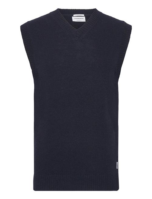 Lambswool V-Neck Slipover Lindbergh Navy