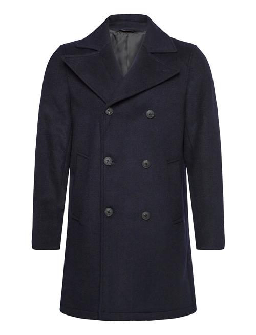 Recycled Pea Coat Lindbergh Navy