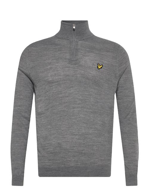 Golf Quarter Zip Merino Jumper Lyle & Scott Sport Grey